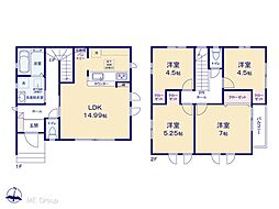 ふじみ野市西1丁目1期　新築一戸建て　全2棟