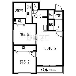 JR千歳線 白石駅 徒歩9分