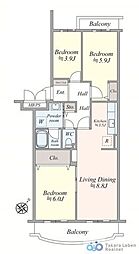 間取図画像 3LDK