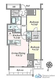 間取図画像 2LDK