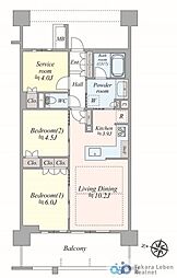 間取図画像 2LDK
