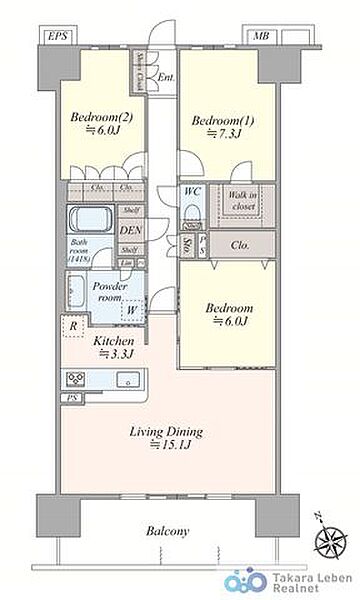 間取りを拡大表示