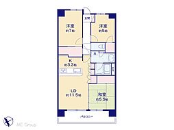 間取図画像 3LDK