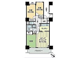 ライオンズガーデン花崎C棟 3LDKの間取図画像