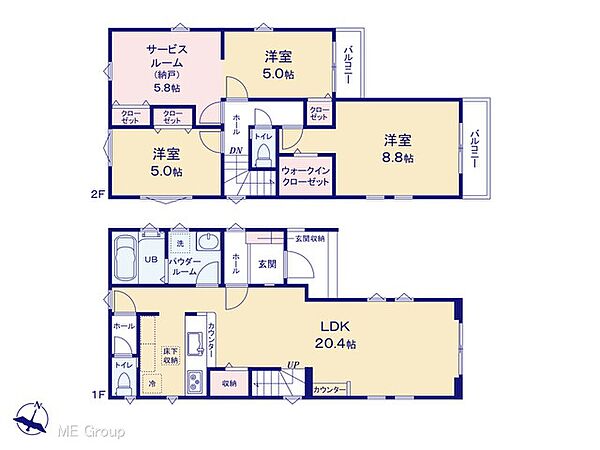 間取りを拡大表示
