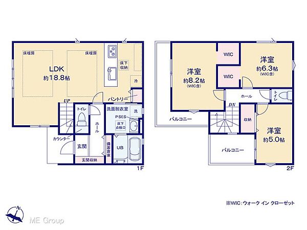 間取りを拡大表示