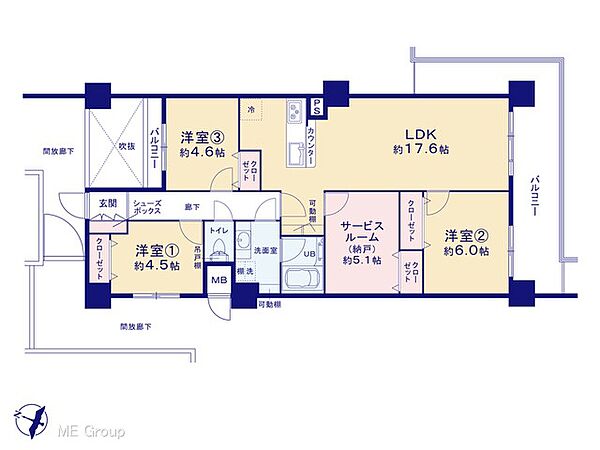 間取りを拡大表示
