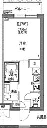 Lala Nishiazabu 1Kの間取図画像
