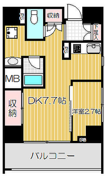東京都品川区平塚1丁目(賃貸マンション1DK・3階・32.95㎡)の写真 その2