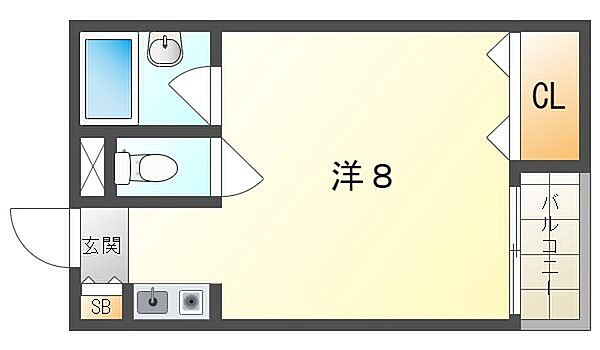 リベルテ古川橋 ｜大阪府門真市石原町(賃貸マンション1R・3階・20.00㎡)の写真 その2