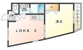 ハーミッツセル門真  ｜ 大阪府門真市新橋町（賃貸マンション1LDK・5階・30.27㎡） その2