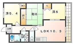 エスペランサ門真南 3LDKの間取図画像