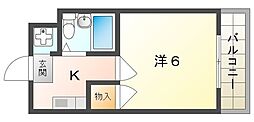 メゾン大和田 1Kの間取図画像