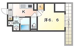 ルーチェ門真栄町 1Kの間取図画像