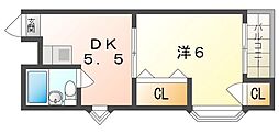 カサ・デポエタ 1DKの間取図画像