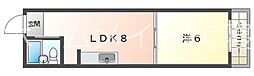 ロイヤルプラザ 1LDKの間取図画像