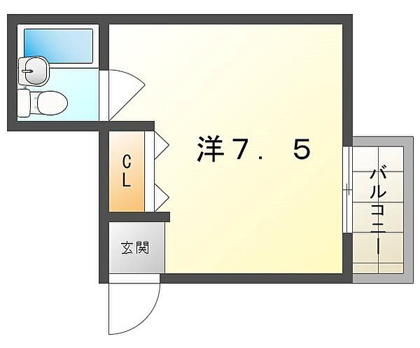 ベストレジデンス寝屋川 ｜大阪府寝屋川市池田１丁目(賃貸マンション1R・1階・17.00㎡)の写真 その2