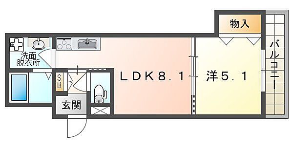 ラモーナ萱島東II ｜大阪府寝屋川市萱島東１丁目(賃貸アパート1LDK・1階・31.74㎡)の写真 その2