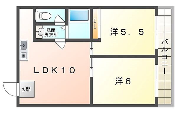 Residence Excelle ｜大阪府寝屋川市桜木町(賃貸マンション2LDK・5階・45.00㎡)の写真 その2
