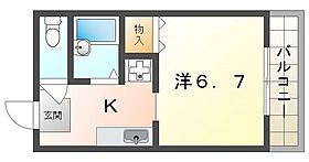 カーサ忍ヶ丘  ｜ 大阪府四條畷市中野本町（賃貸マンション1K・1階・21.15㎡） その2