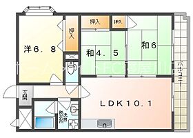 コウジィーコート忍ヶ丘  ｜ 大阪府四條畷市砂２丁目（賃貸マンション3LDK・2階・60.56㎡） その2