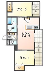 間取図画像 2LDK