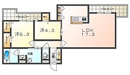 Reve 2LDKの間取図画像