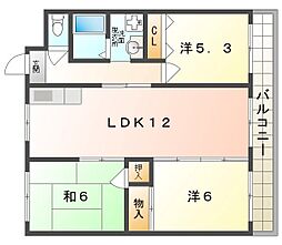 プランドール 3LDKの間取図画像