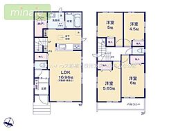 小学校10分 幼稚園5分 リビングイン階段 北方町 B号棟