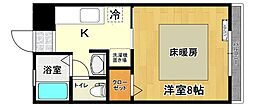 ドゥ・カンパーニュ 1Kの間取図画像