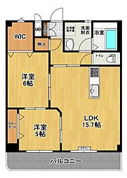 ファーストパレス伊藤 2LDKの間取図画像