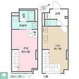 JR京浜東北・根岸線 大井町駅 徒歩8分の賃貸マンション 1階1DKの間取り
