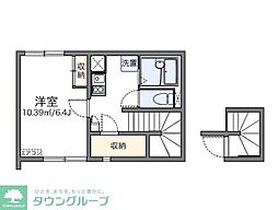 レオネクストＳｅｎｓｕｉIV 2階1Kの間取り