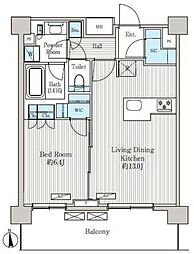 オアーゼ品川レジデンス 1LDKの間取図画像