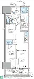 パークアクシス品川天王洲アイル 2DKの間取図画像