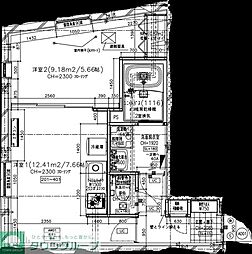 OAK VILLA 品川 Residence 1DKの間取図画像