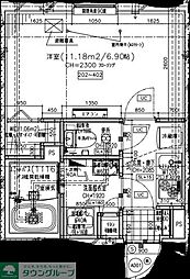 OAK VILLA 品川 Residence 1Kの間取図画像