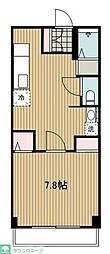 斉藤マンション 1Kの間取図画像