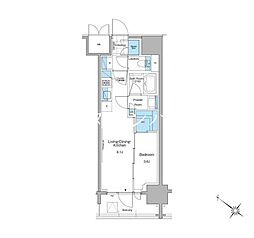 ルフォンプログレ西大井プレミア 1LDKの間取図画像