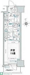 デュオステージ蒲田 1Kの間取図画像