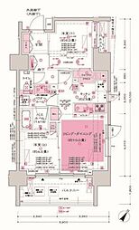 ディームス大井町 2LDKの間取図画像