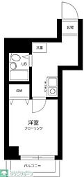クレッセント大森 1Kの間取図画像