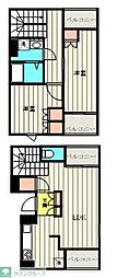 目黒区八雲5丁目マンション 2LDKの間取図画像