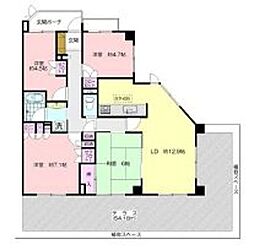 東急ドエル・アルス江田 1階4LDKの間取り