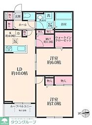 間取図画像 2SLDK