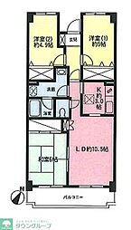 オーベルジュ青葉 3LDKの間取図画像