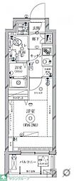 クレイシア新横浜 1Kの間取図画像