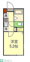 Hazawa Park Front 1Kの間取図画像