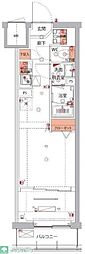 ハーモニーレジデンスパレスフロント 1LDKの間取図画像