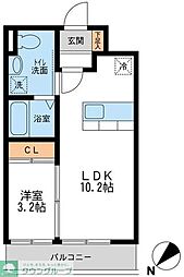 JMF-Residence新横浜 1LDKの間取図画像